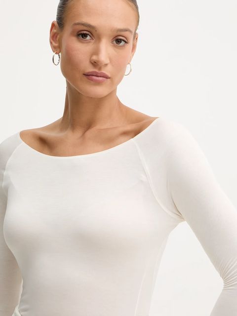 BOSS longsleeve kolor beżowy 50553548