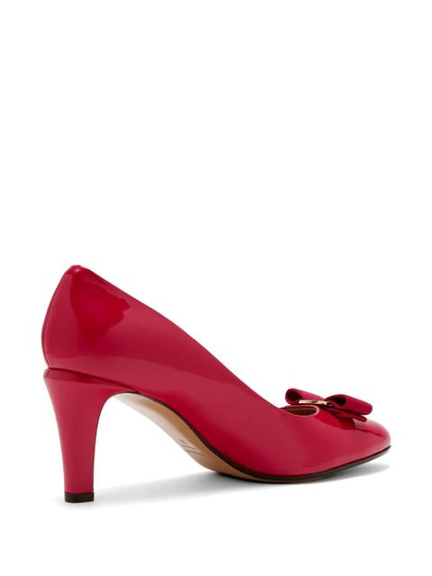 Ferragamo bow-detail pumps - Red