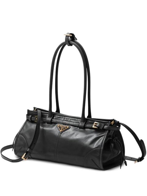 Prada Bonnie medium leather handbag - Black - zdjęcie produktu nr 1