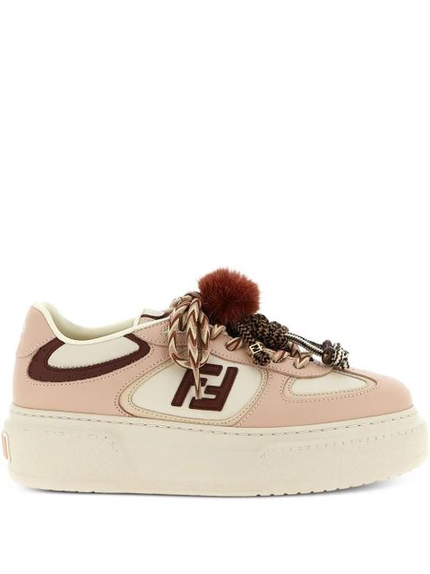 FENDI platform logo trainers - Neutrals - zdjęcie produktu nr 1