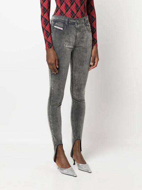 Diesel Slandy stirrup skinny jeans - Grey - zdjęcie produktu nr 2