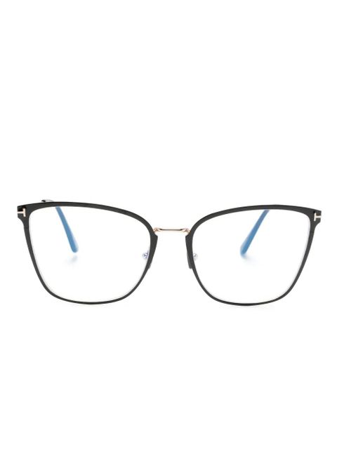 TOM FORD Eyewear metal cat eye-frame glasses - Black - zdjęcie produktu nr 1
