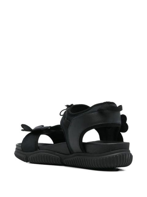 Cecilie Bahnsen Cilla floral-appliqué sandals - Black