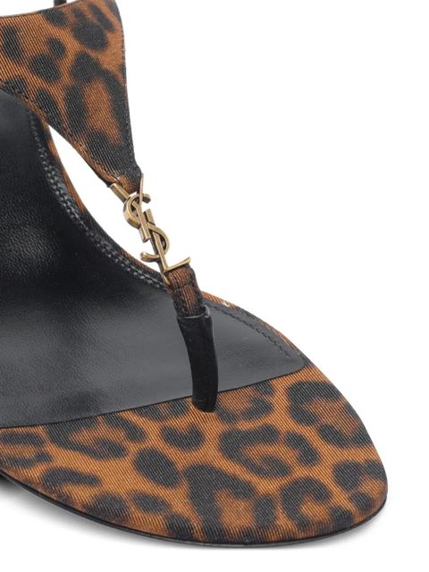 Saint Laurent 40mm Cassandra sandals - Brown