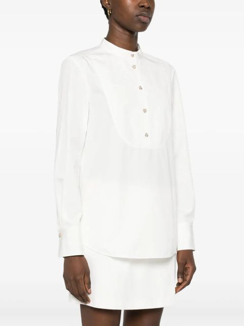 Chloé sculpted-buttons cotton shirt - White