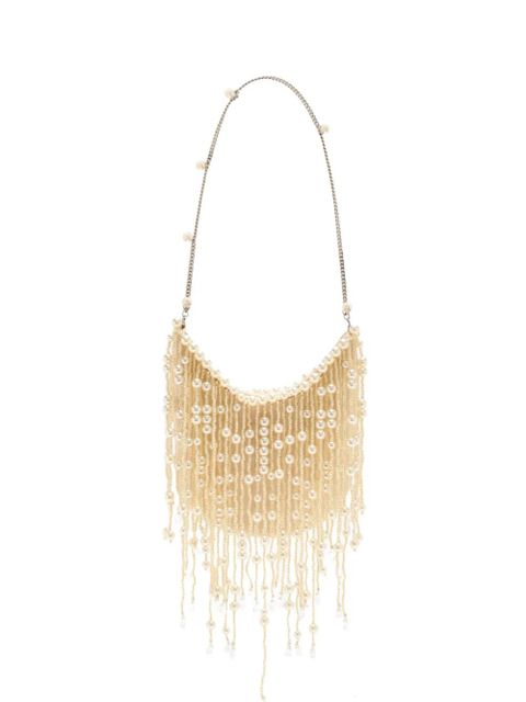 JW Pei beaded fringe-trimmed shoulder bag - Neutrals - zdjęcie produktu nr 1
