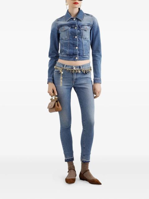 Dolce & Gabbana frayed-hem jeans - Blue - zdjęcie produktu nr 2