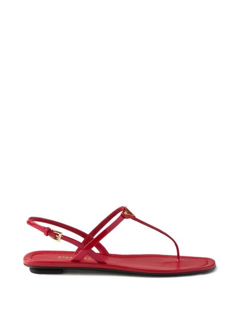Prada patent leather thong sandals - Red - zdjęcie produktu nr 1