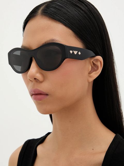 Emporio Armani okulary przeciwsłoneczne damskie kolor czarny 0EA4265U - zdjęcie produktu nr 1