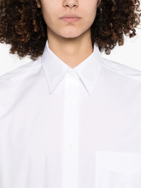 Moschino logo-embroidered shirt - White