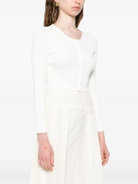 SANDRO ribbed cardigan - Neutrals