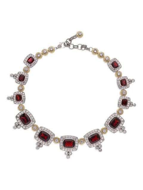 Dolce & Gabbana 18K gold Eleganza garnet and sapphire necklace - Red - zdjęcie produktu nr 1