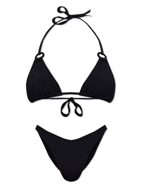 Hunza G Eva seersucker bikini - Black