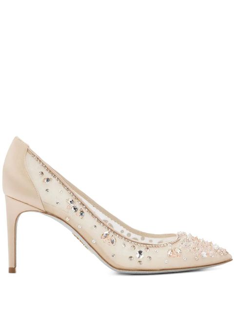 René Caovilla 75mm Cinderella pumps - Neutrals - zdjęcie produktu nr 1