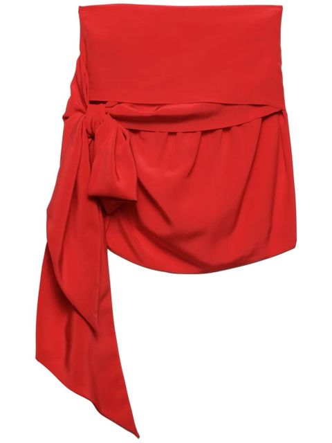 Prada crepe de Chine mini skirt - Red - zdjęcie produktu nr 1