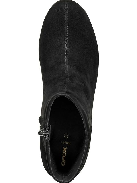 Geox botki zamszowe D VIRNILISA 65 damskie kolor czarny na słupku D56YYE 000ZT C9999