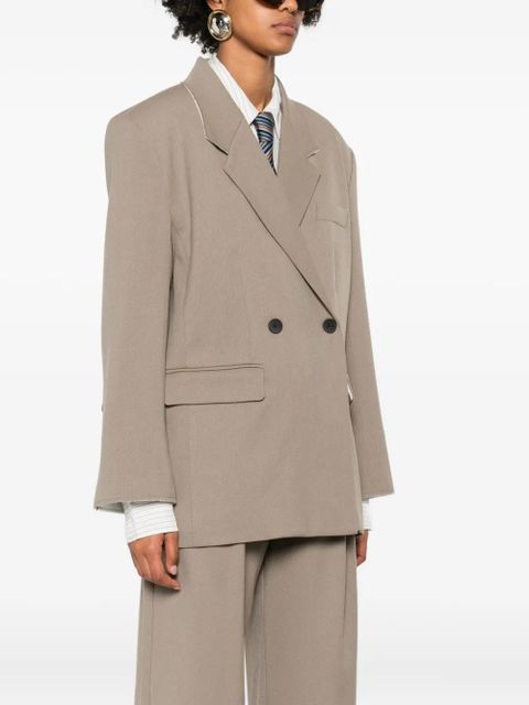 Eleh double-breasted cotton jacket - Neutrals - zdjęcie produktu nr 2