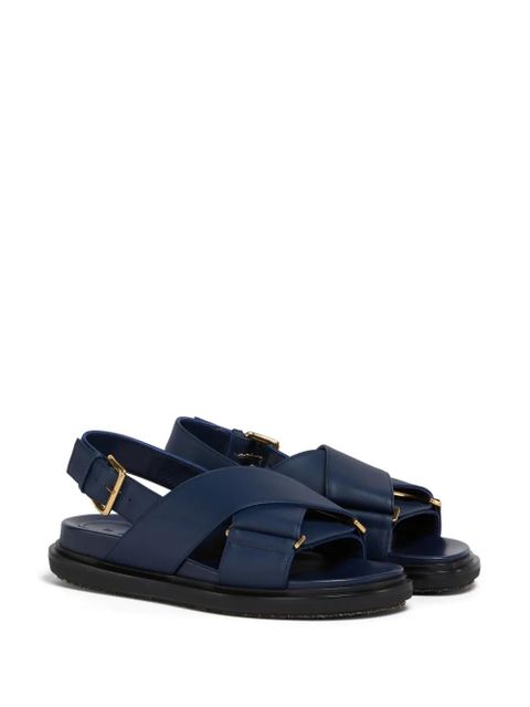 Marni leather sandals - Blue - zdjęcie produktu nr 2
