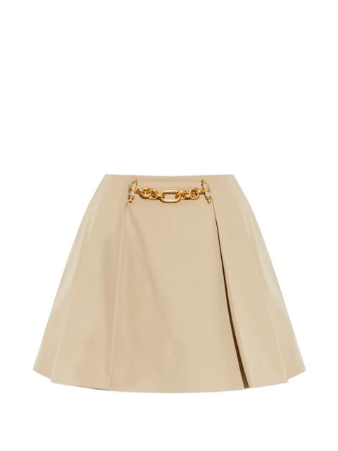 Balmain chain-embellished A-line skirt - Neutrals - zdjęcie produktu nr 1