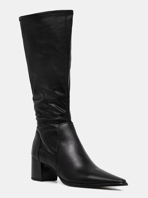 Vagabond Shoemakers kozaki GISELLE WIDE SHAFT damskie kolor czarny na słupku 5754-902-20 - zdjęcie produktu nr 1