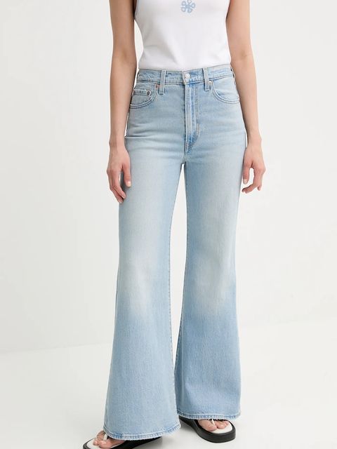 Levi's jeansy RIBCAGE BELLS damskie high waist - zdjęcie produktu nr 1