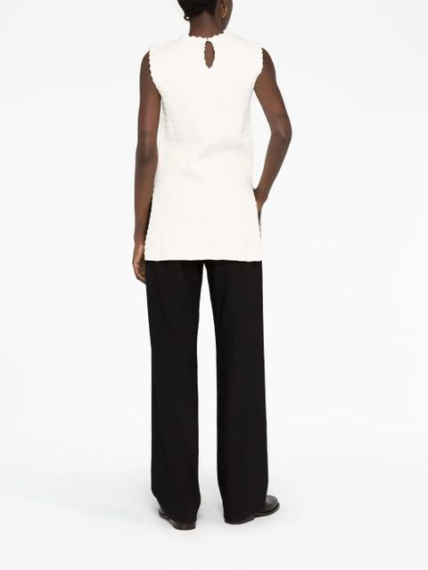 Jil Sander sleeveless knitted top - Neutrals