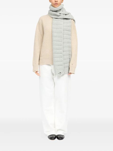 MM6 Maison Margiela knitted scarf - Grey