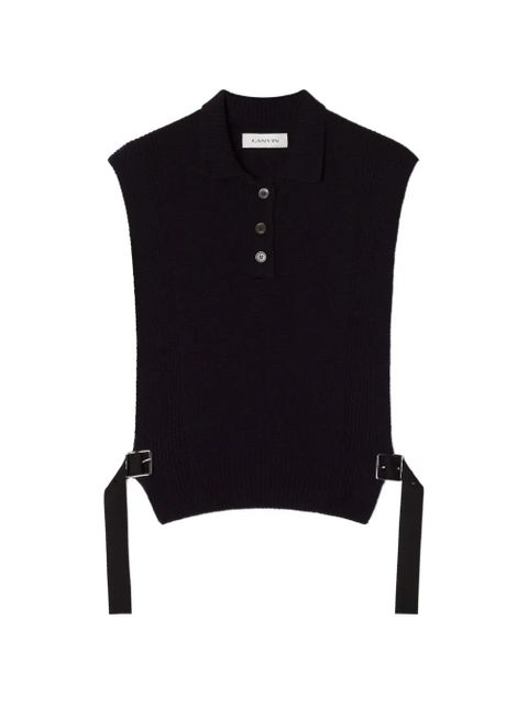 Lanvin side-buckle vest - Blue - zdjęcie produktu nr 1