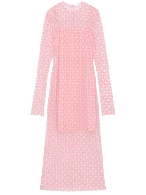 Givenchy flocked-logo midi dress - Pink - zdjęcie produktu nr 1