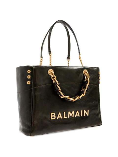 Balmain chain detail tote bag - Green