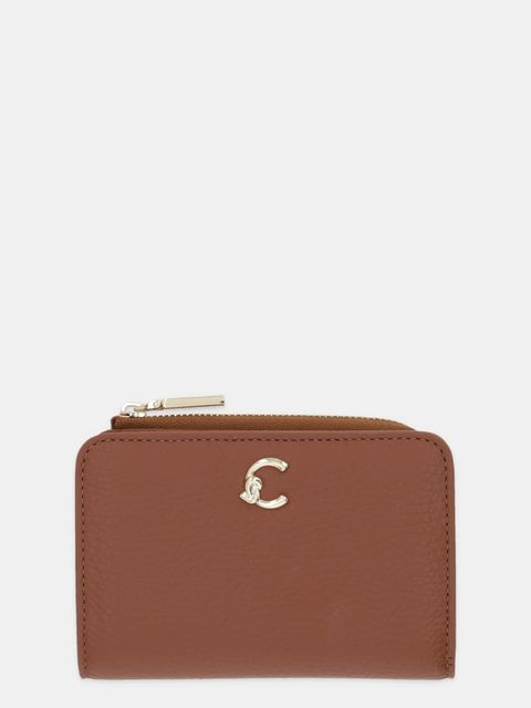 Coccinelle portfel skórzany COCCINELLE C-ME damski kolor brązowy E2.SSL.11.D1.21 - zdjęcie produktu nr 1