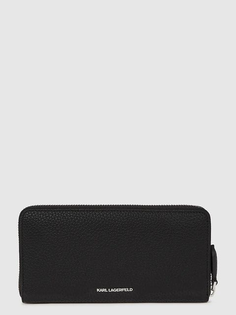 Karl Lagerfeld portfel IKON damski kolor czarny A4W32002 - zdjęcie produktu nr 2