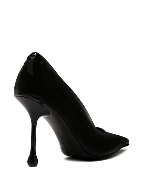 Jimmy Choo 95mm pointed-toe leather pumps - Black