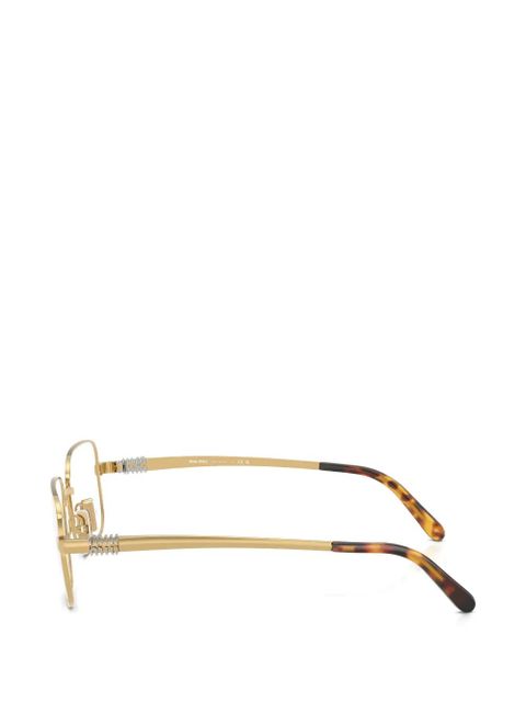 Miu Miu Eyewear rectangle-frame glasses - Gold