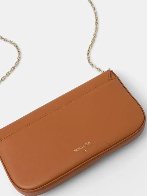 Patrizia Pepe torebka skórzana kolor brązowy 8B0229 L061 - zdjęcie produktu nr 2