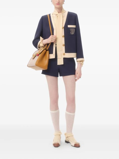 Valentino Garavani contrasting-panel shorts - Blue