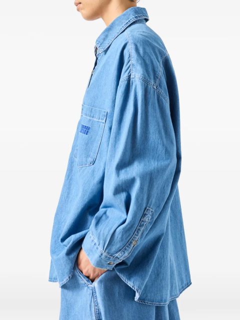 American Vintage Izeway long-sleeve pocket shirt - Blue