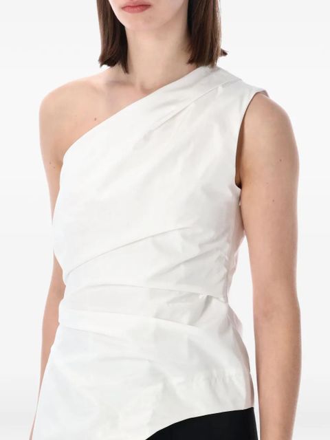 Róhe one-shoulder asymmetric top - White