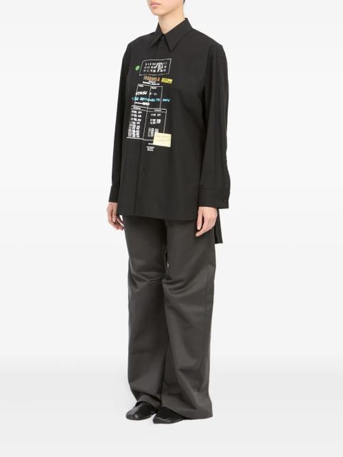 MM6 Maison Margiela graphic print shirt - Black