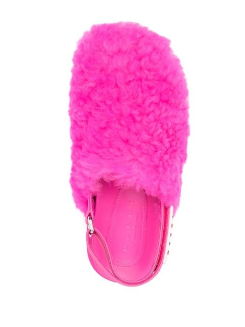 Marni calf-hair mules - Pink