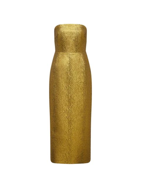 Simon Miller Verdelle strapless midi dress - Gold - zdjęcie produktu nr 1