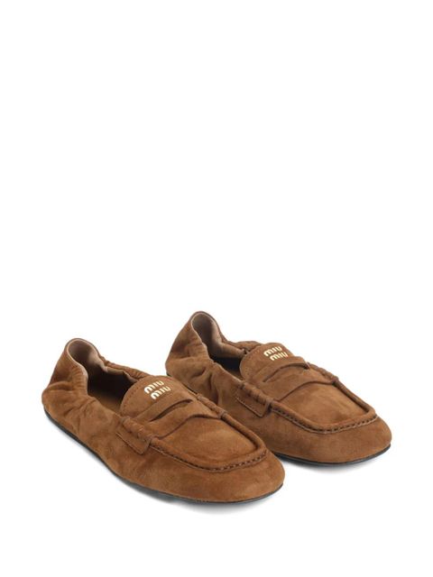 Miu Miu suede loafers - Brown - zdjęcie produktu nr 2