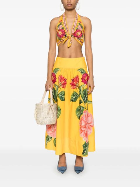 FARM Rio Spring Awakening maxi skirt - Yellow - zdjęcie produktu nr 2