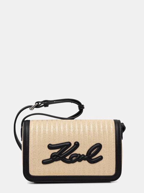 Karl Lagerfeld torebka crossbody damska pleciona K/SIGNATURE - zdjęcie produktu nr 1