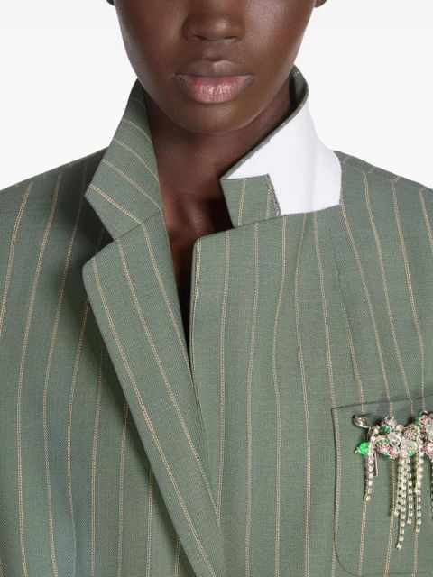 DRIES VAN NOTEN beaded brooch - Silver - zdjęcie produktu nr 2