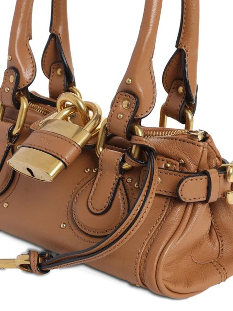 Chloé small Paddington padlock top-handle tote bag - Brown