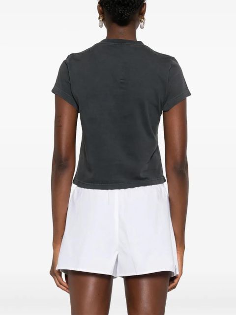 Alexander Wang logo-print cotton T-shirt - Grey