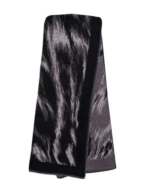 Givenchy animal-print jacquard scarf - Black - zdjęcie produktu nr 2