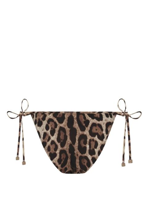 Dolce & Gabbana leopard-print bikini bottom - Brown - zdjęcie produktu nr 2