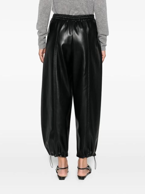 PINKO elasticated-waistband trousers - Black